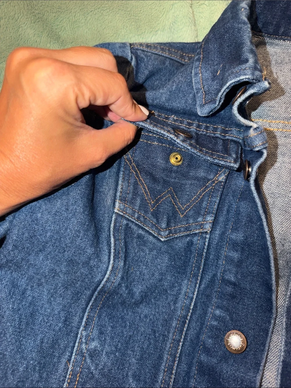 Wrangler Kids Dark Blue Denim Jean Jacket